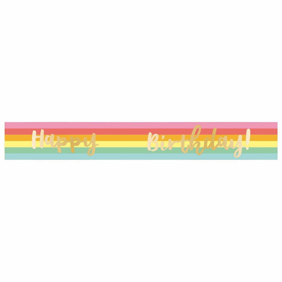Rainbow Happy Birthday Foil Banner