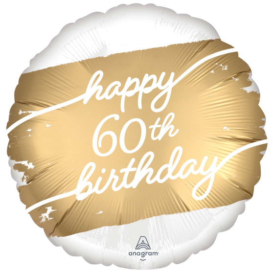 Gold 60th Foil Balloon