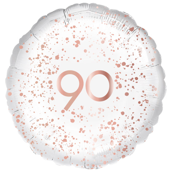 Rose Gold 90th Birthday Balloon