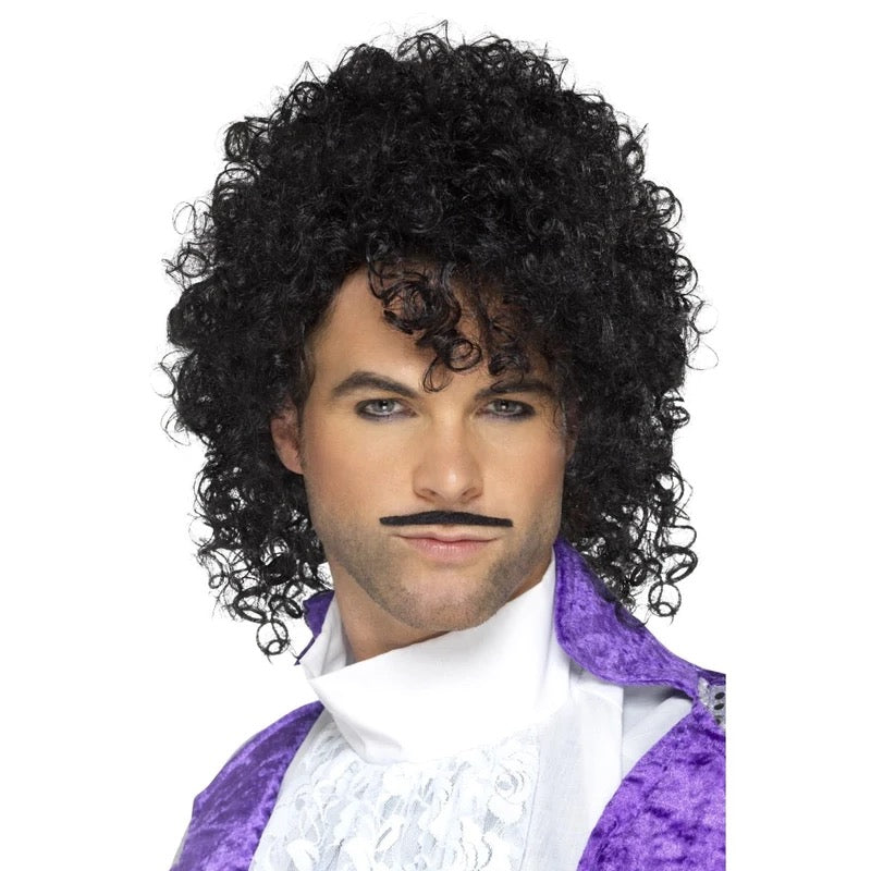 1980's Purple Prince Musician Wig