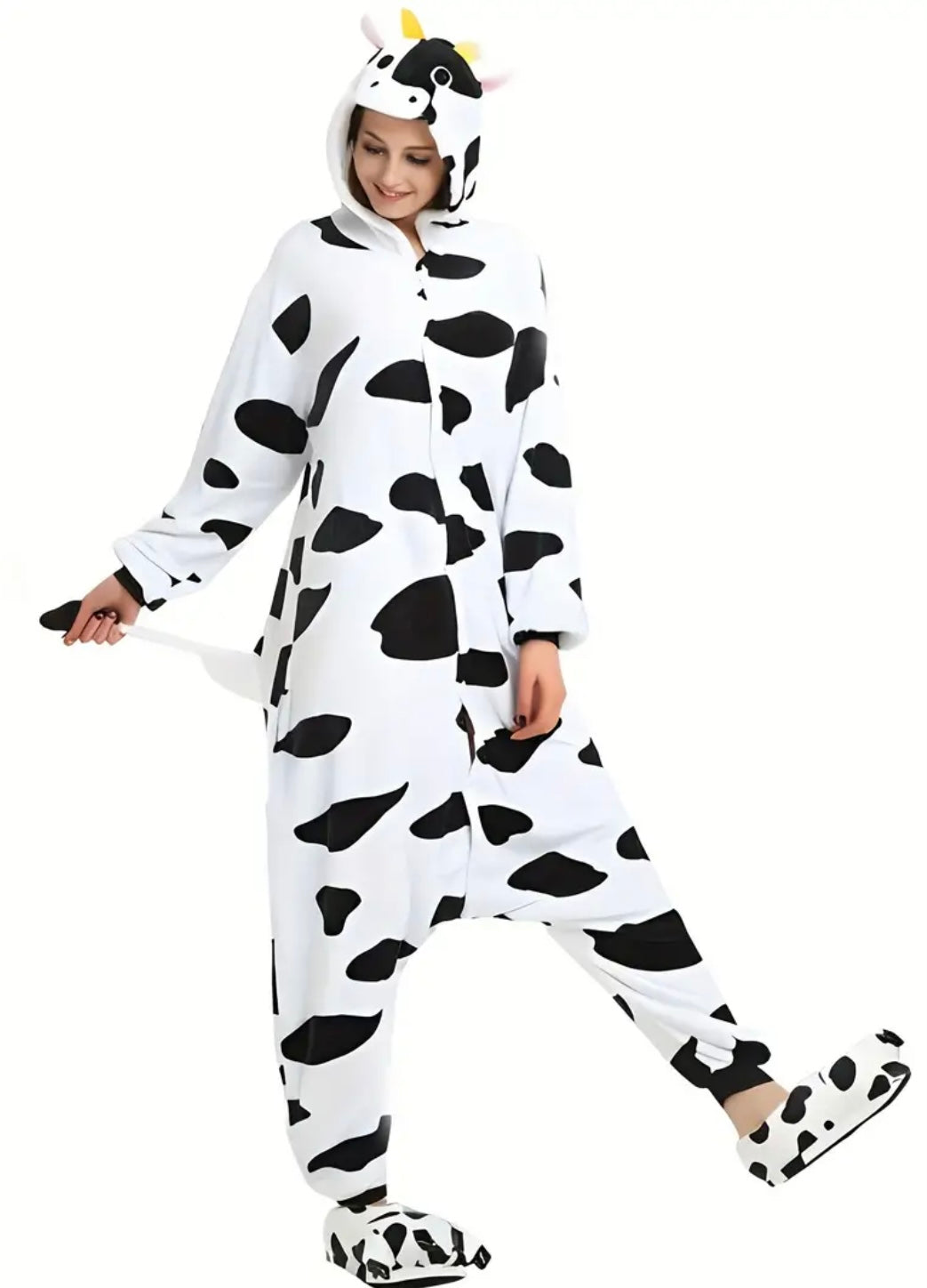 Plush Cow Adult Full Onesie