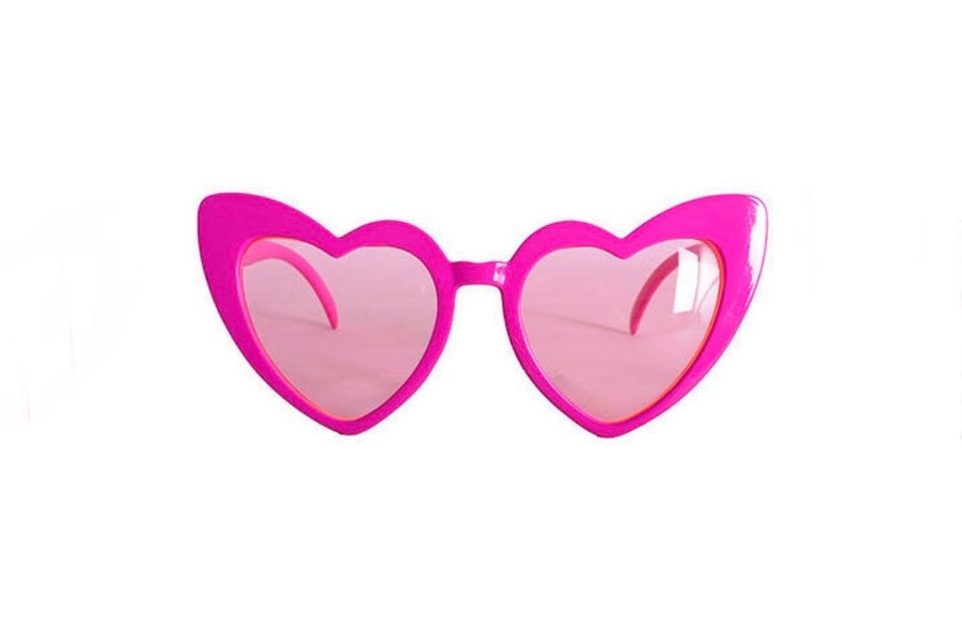 Heart Party Glasses- Hot Pink