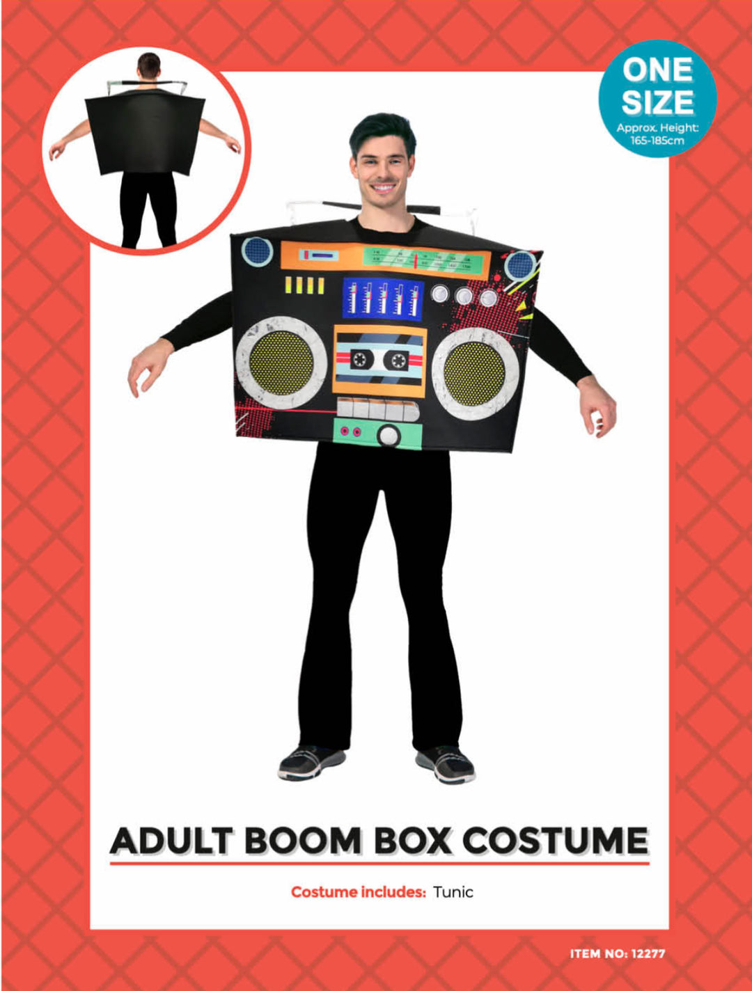 Retro Cassette Tape Boom Box Costume