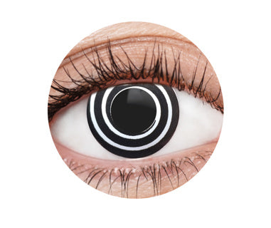 Black Spiral Halloween Contact Lenses
