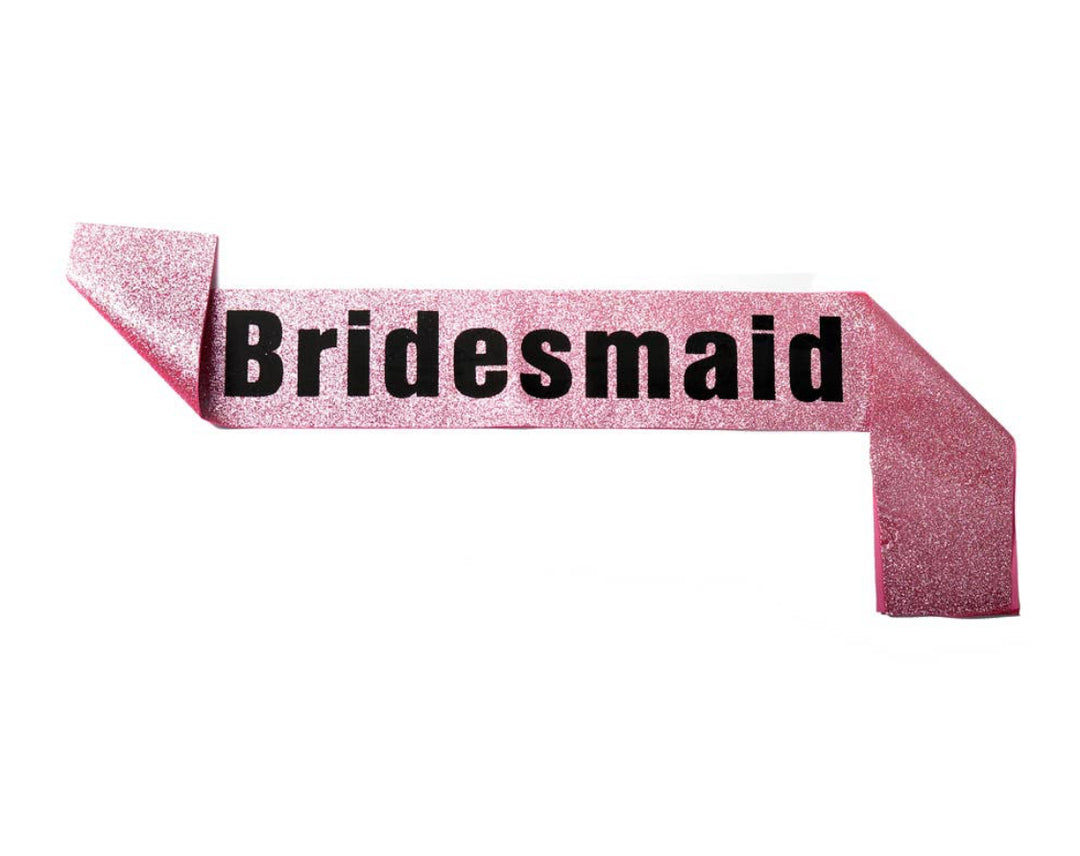 Hen's Party Bridesmaid Sash - Light Pink