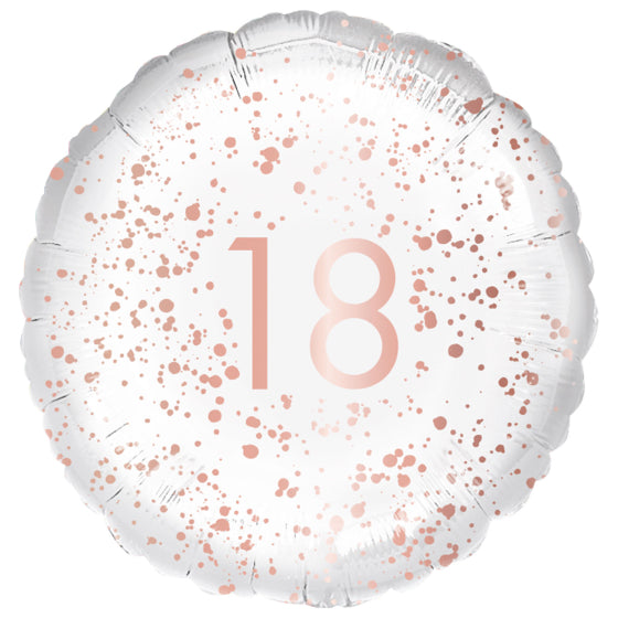 Rose Gold 18 Foil Balloon