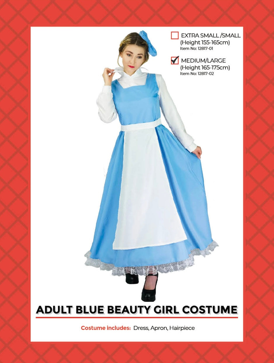 Adult Blue Belle Beauty Princess Costume – Sydney Costume Shop