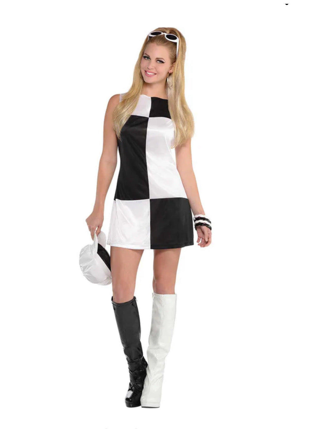 Mod Dress Black and White