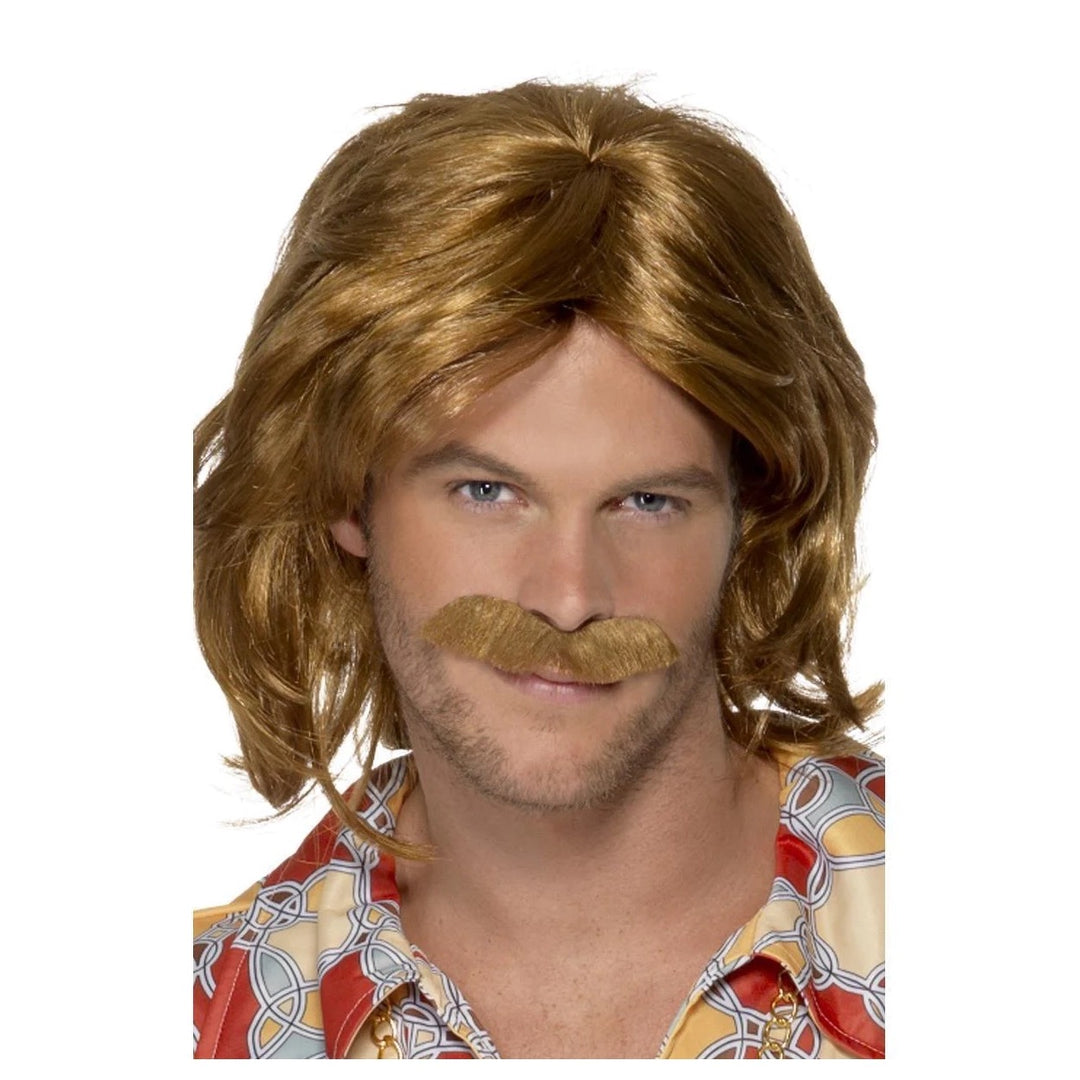 70's Super Trouper Wig & Moustache