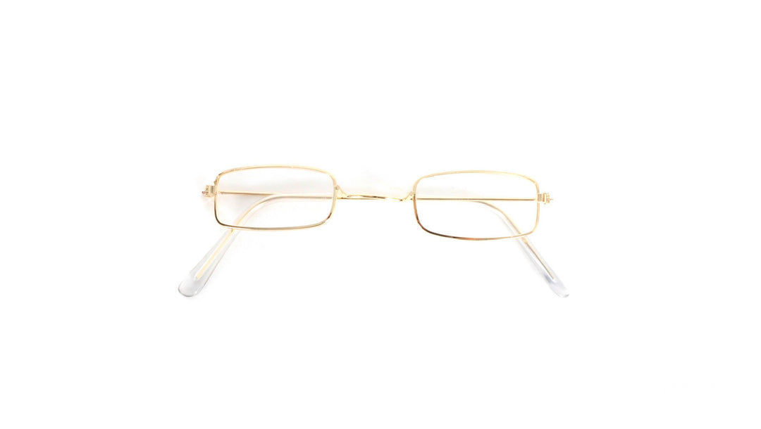 Grandma Grandpa Glasses - Gold Rim Clear