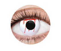 White Slash Halloween Contact Lenses