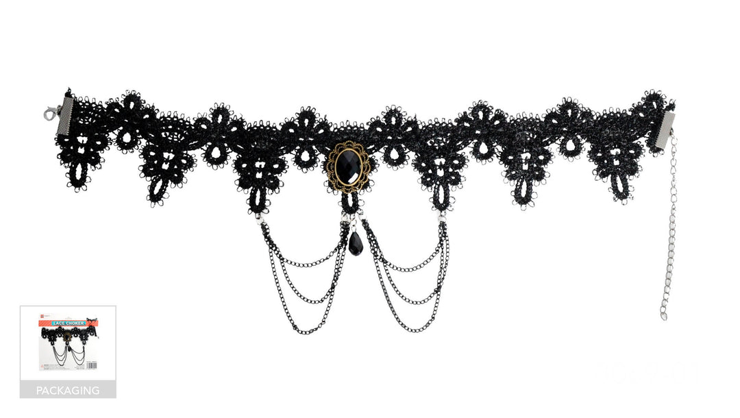 Black Lace Jewellery Choker