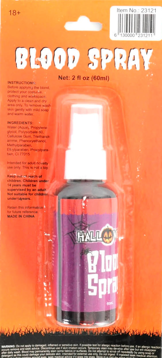 Fake Blood Splatter Spray