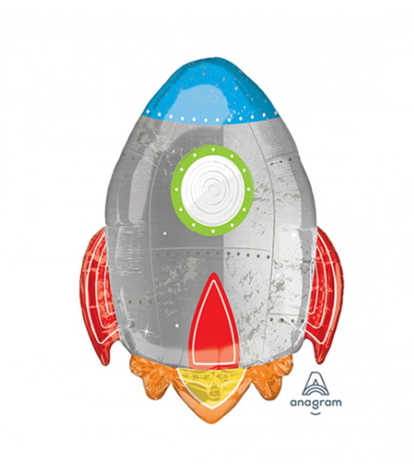Space Rocket Supershape Foil Balloon