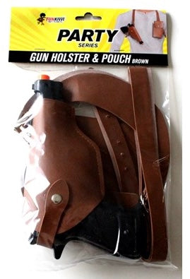 Brown Gun Holster and Pouch 