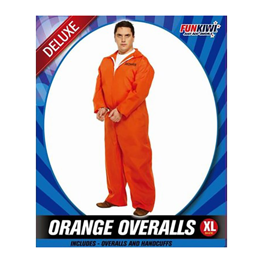 Adult Prisoner Orange Overalls