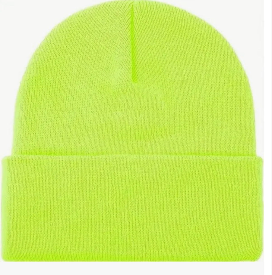 Fluro Beanie - Yellow