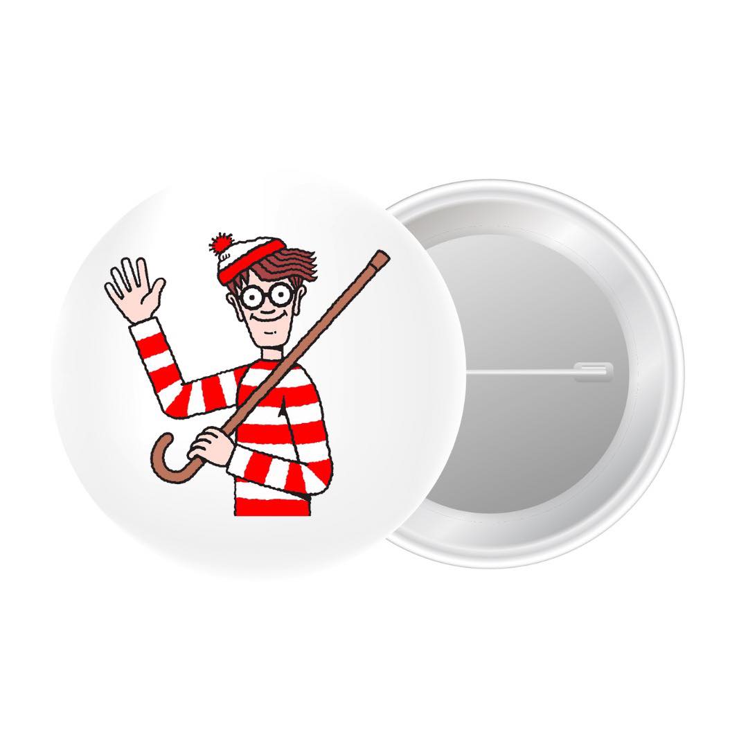 Where's Wally Waving Badge