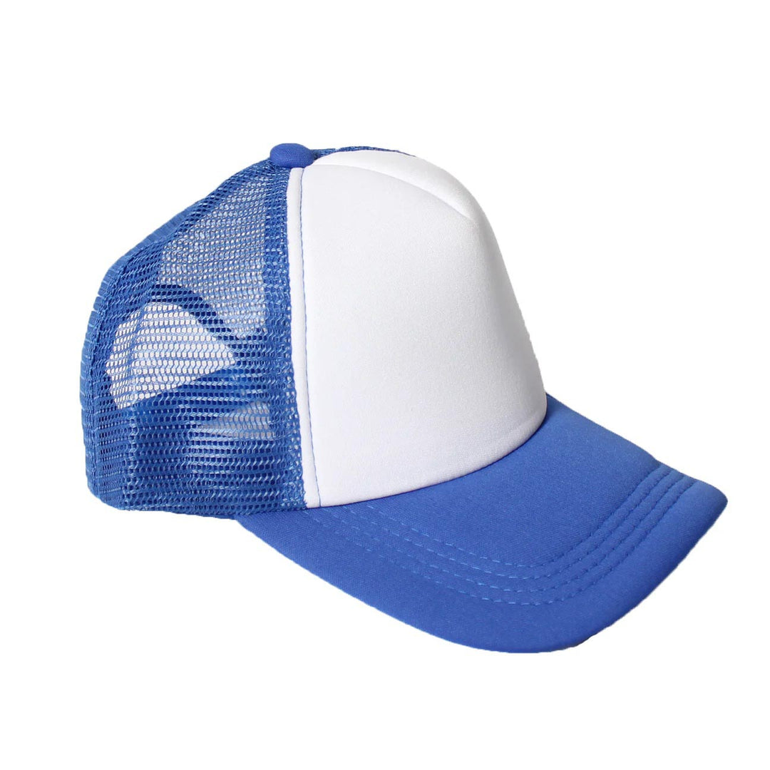 Blue Trucker Cap with White Front