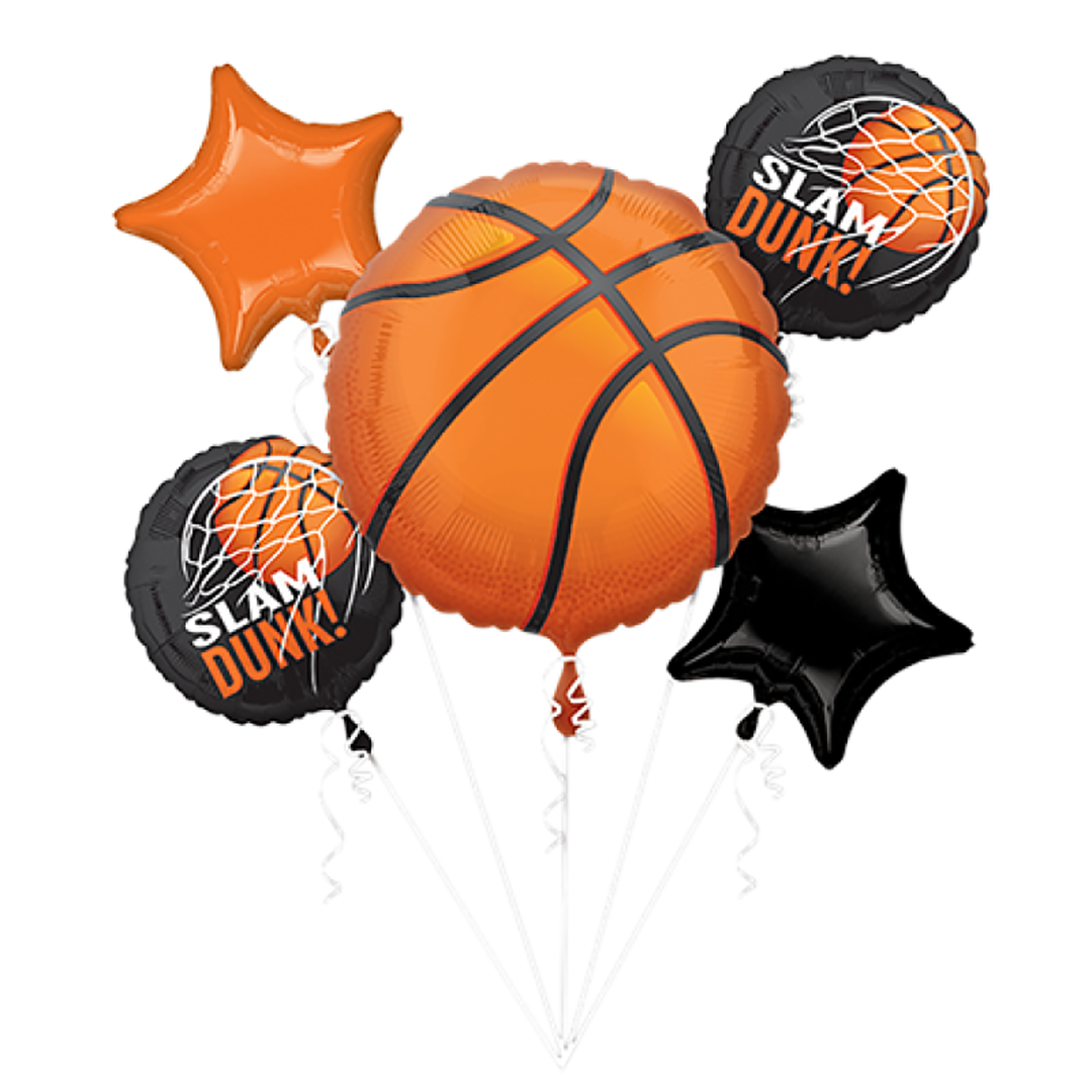 Bouquet Nothin But Net Slam Dunk Basketball Balloons
