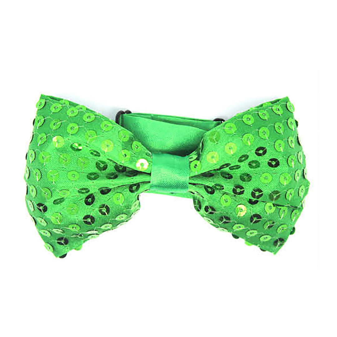 Sequin Bow Tie - Green
