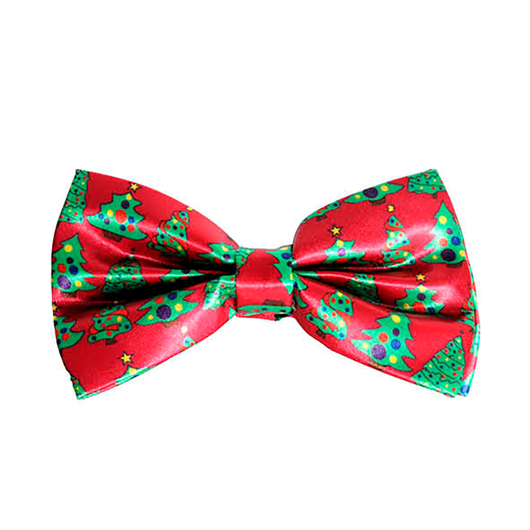 Christmas Red Trees Bow Tie