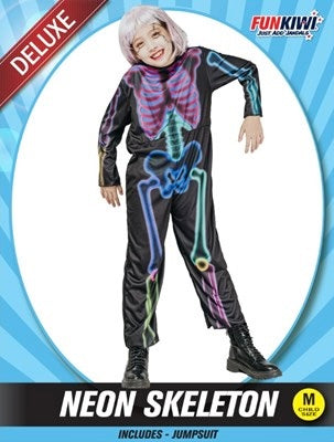 Neon Skeleton Child Costume