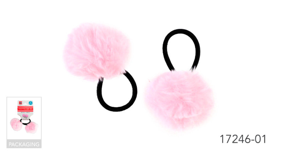 Fury light pink hair ties.