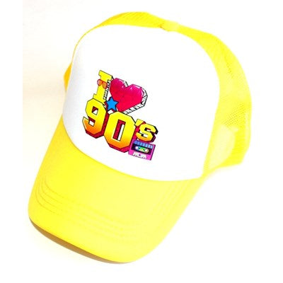 I love the 90’s Trucker Yellow Cap Hat