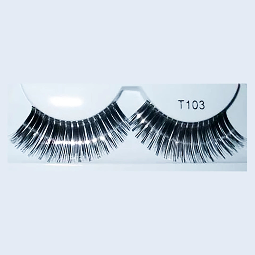 False Eyelashes Black/Silver