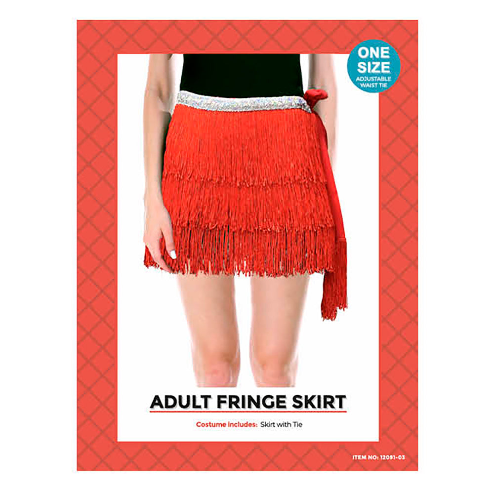Fringe Skirt - Red