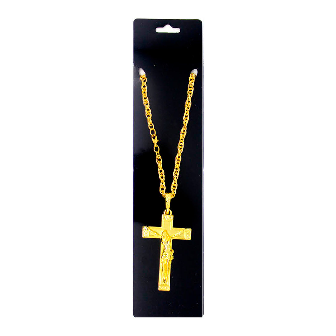 Gold Jesus Crucifix Necklace
