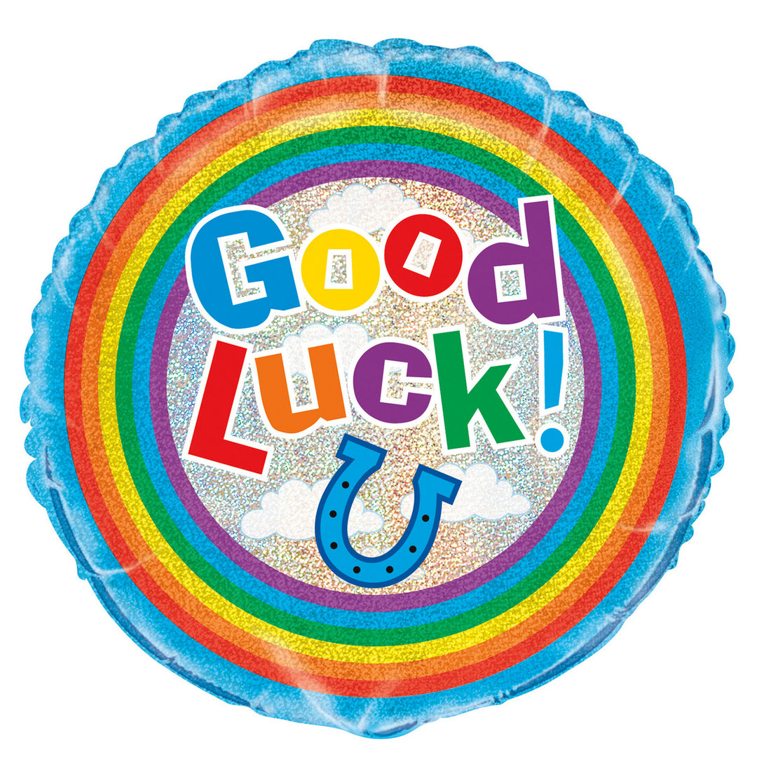 Good Luck Prismatic Foil Balloon