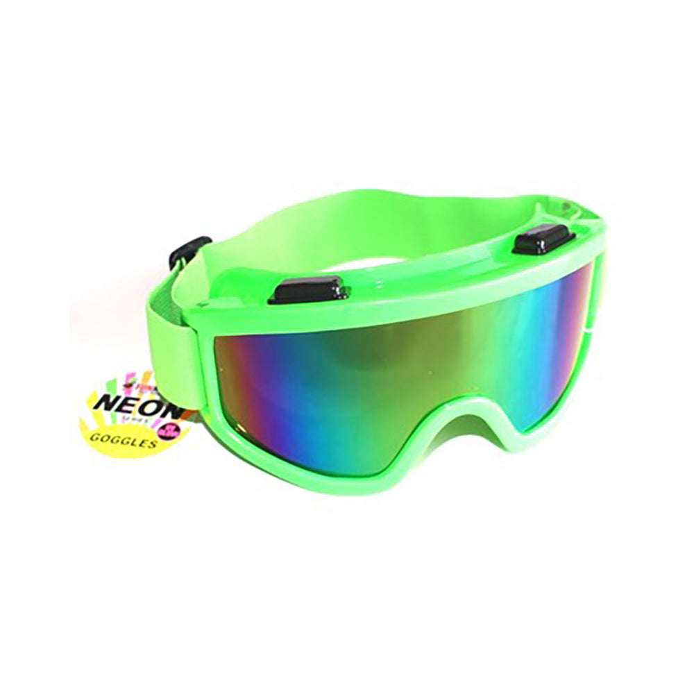 neon goggles Neon Green Snow Goggles – Sydney Costume Shop
