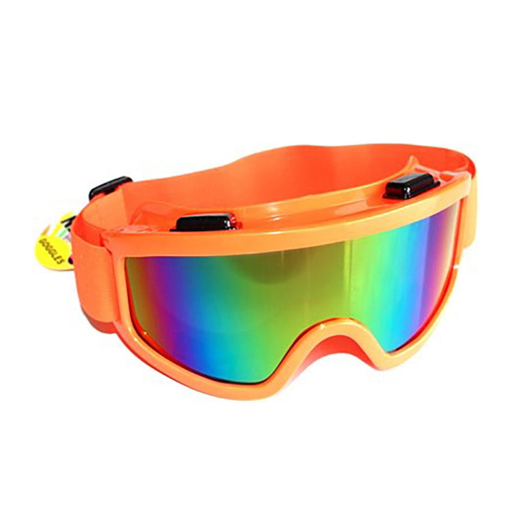 Neon Orange Snow Goggles