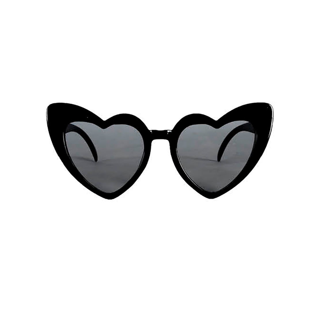 Party Glasses Black Hearts