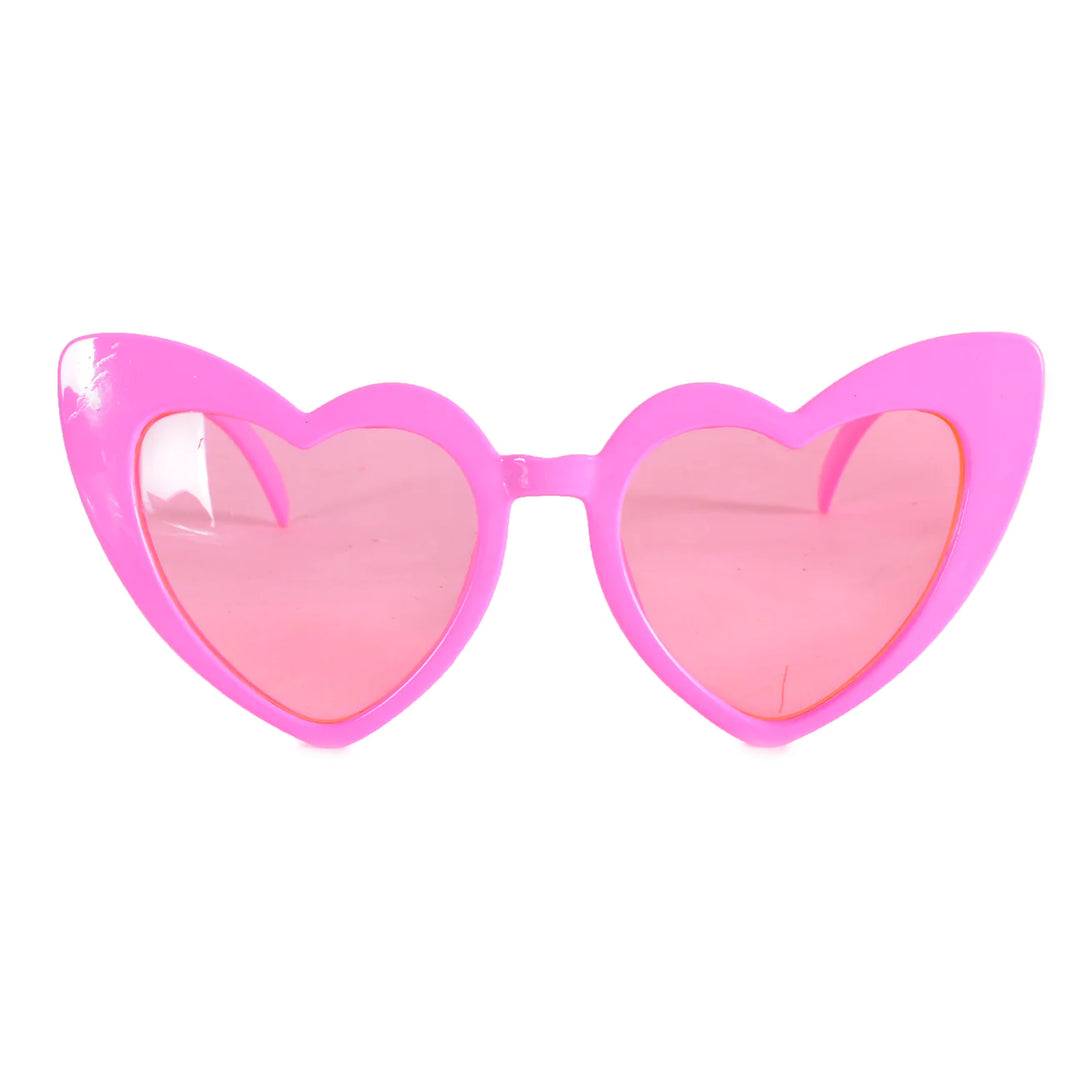 Party Glasses Hot Pink Hearts