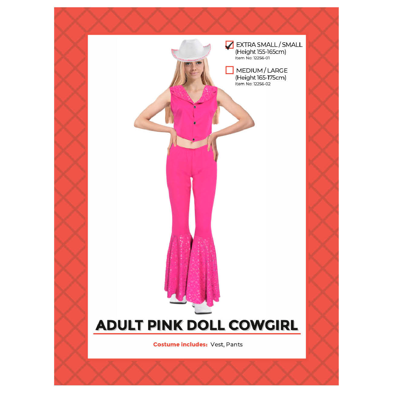 Roma 6pc Sheriff Shine Pink Adult Cowgirl Costume