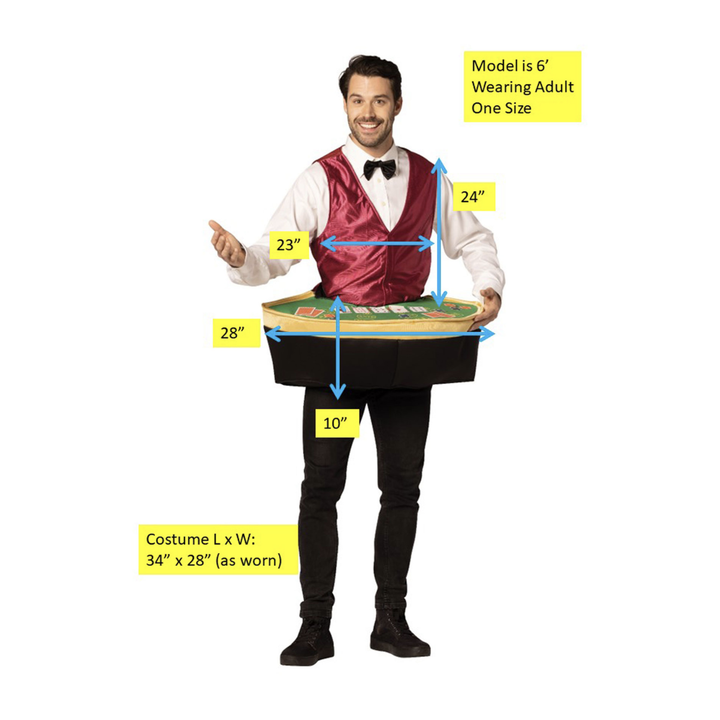 Poker Dealer with Table Costume