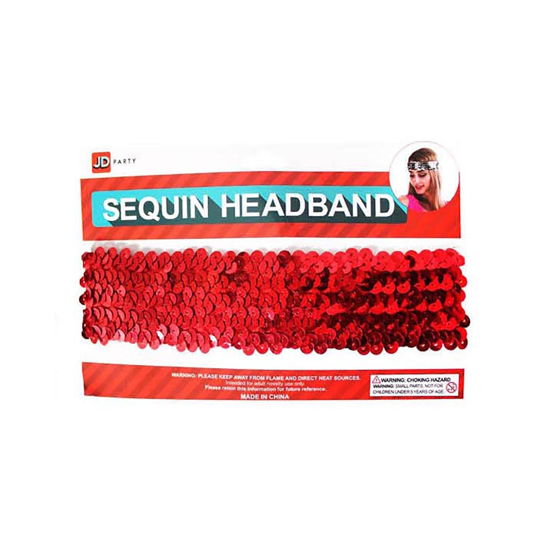 Sequin Headband - Red
