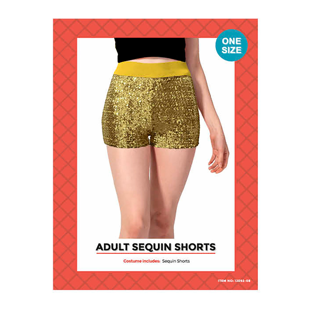 Sequin Shorts - Gold