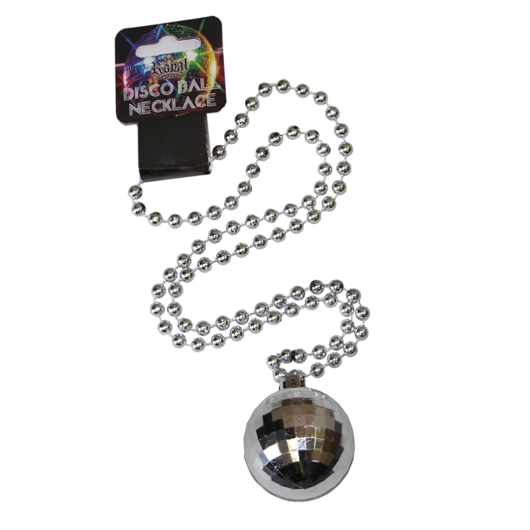 Silver Disco Ball Necklace