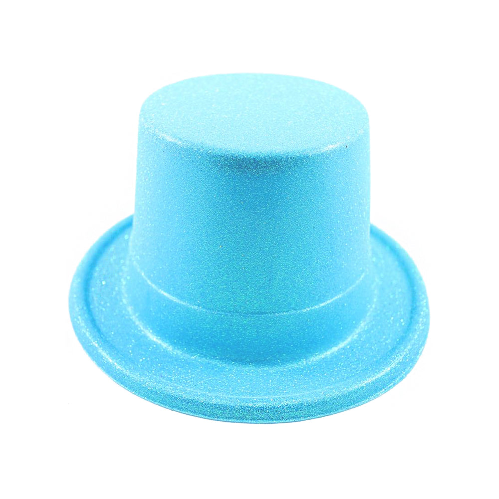 Candy Glitter Top Hat, Blue