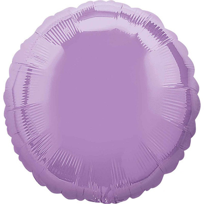 Circle Pearl Lavender Foil Balloon
