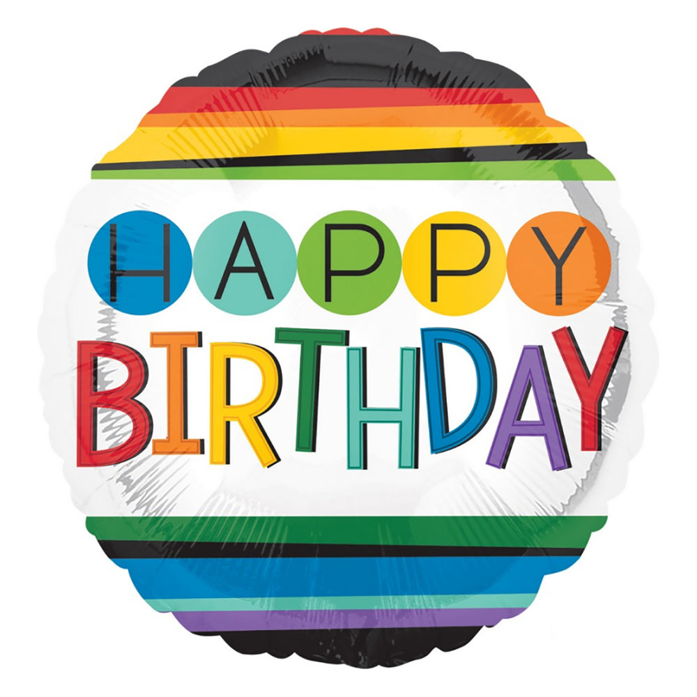 Rainbow Happy Birthday Balloon