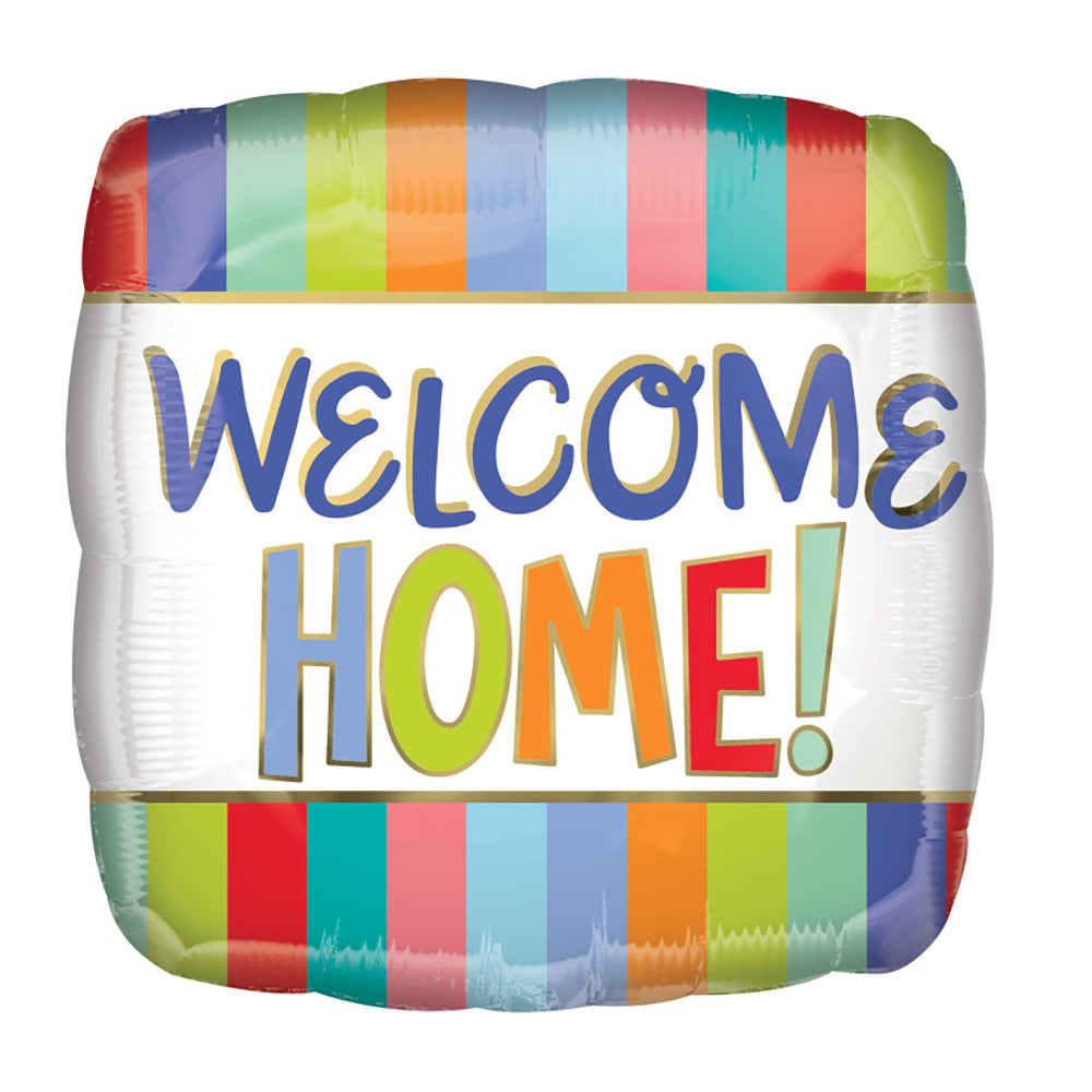 Welcome Home Stripes Foil Balloon