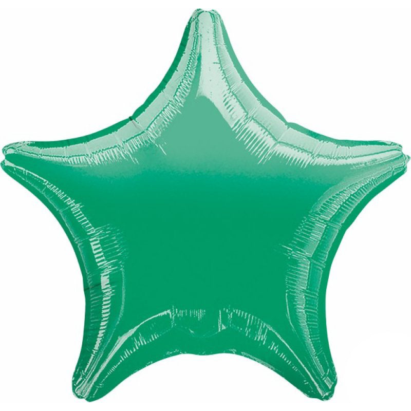 Star Metallic Green Foil Balloon