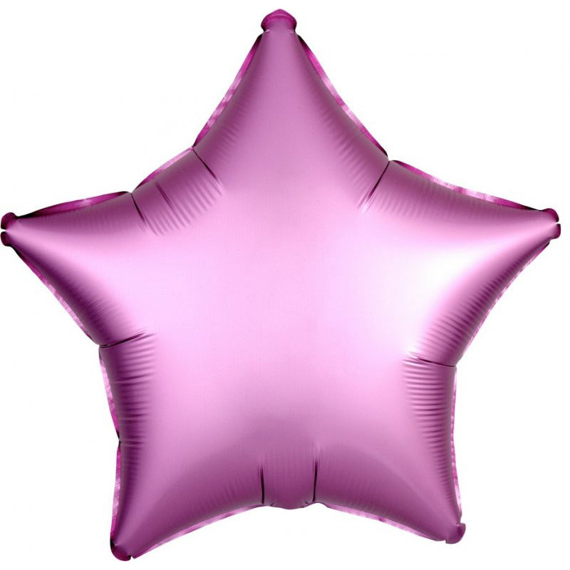 Satin Luxe Pink Flamingo Star Foil Balloon