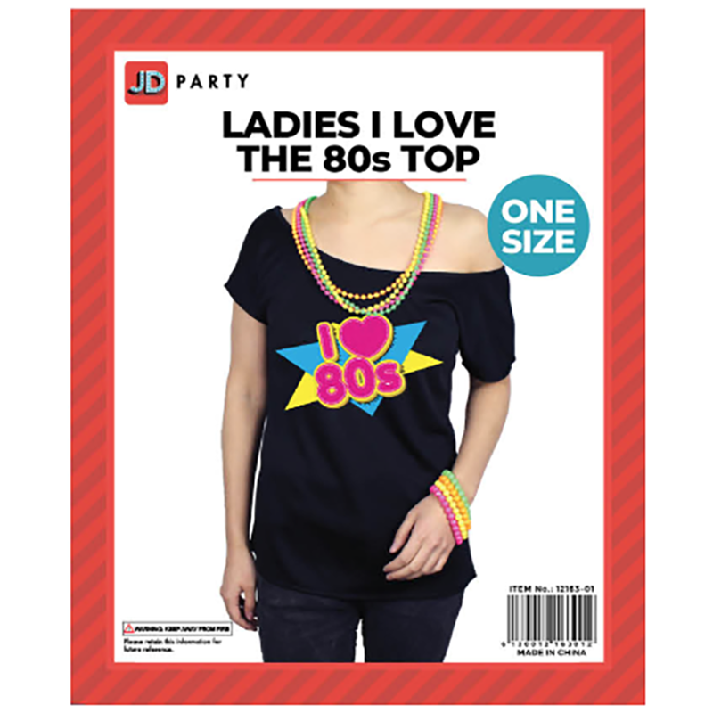 80's Womens T-Shirt - I Love 80's