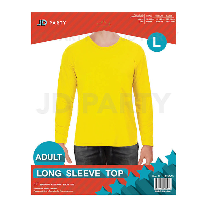 Adult Yellow Long Sleeve Top